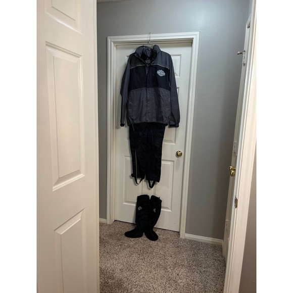 Men's Harley-Davidson Small Rain Suit With Boots - Picture 1 of 10